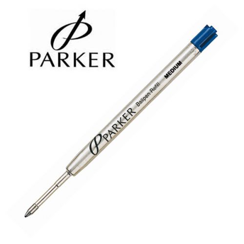 Recharge pour stylo bille Parker, bleu, pointe moyenne