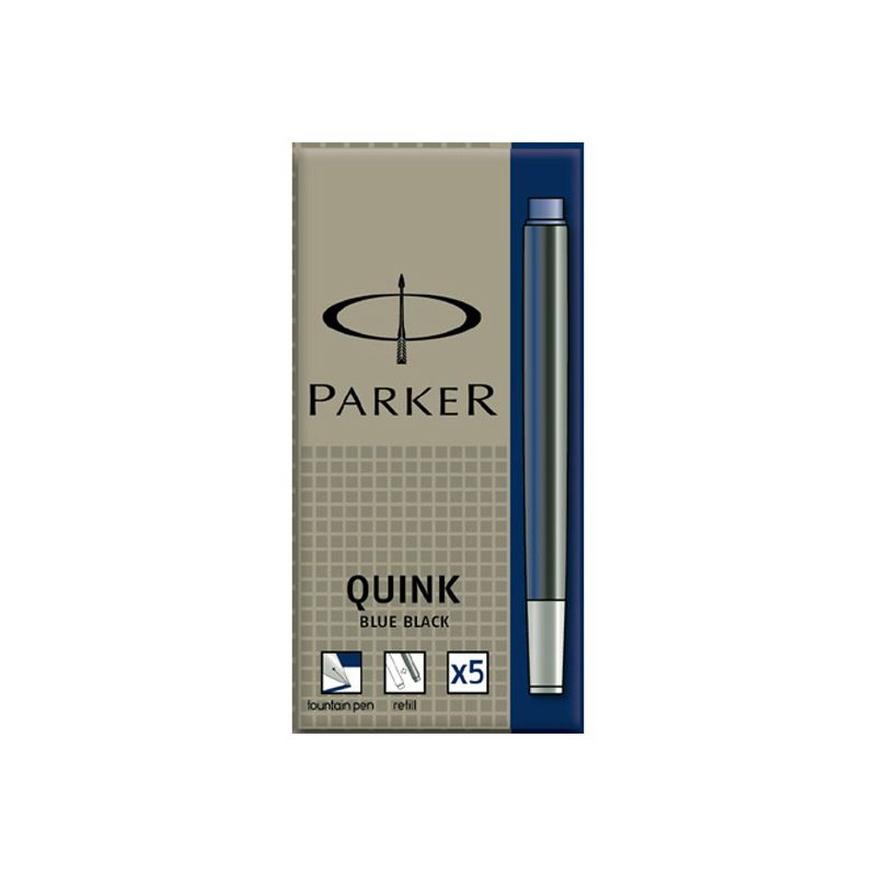 Parker – Cartouches d'encre de rechange, bleu, paq./5